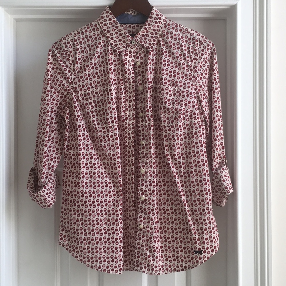 Talbots Button Down Shirt / Apples 6